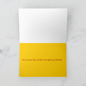 Carte d'anniversaire Speed Limit 50e (Intérieur)