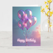Carte d'anniversaire Sphère de rêve (Fleur jaune)