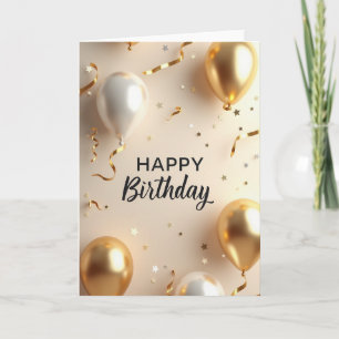 Carte d'anniversaire Sphère Lustrée