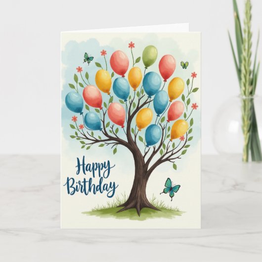 Carte d'anniversaire Sphère Pastel (Devant)