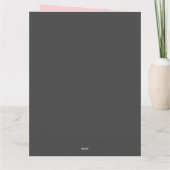 Carte d'anniversaire | Sphynx Chat Lady avec Gâtea (Dos)