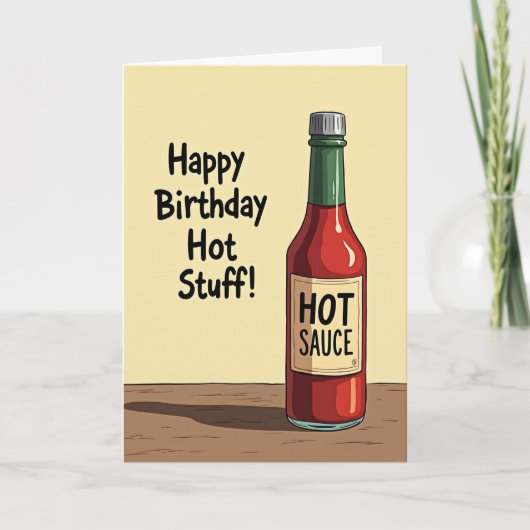 Carte d'anniversaire Spicy Bottle (Devant)