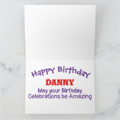 Carte d'anniversaire Spinner Fireworks - Carte de (Intérieur)