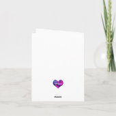 Carte d'anniversaire Spirituelle Violet Lotus (Dos)