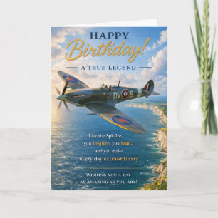 Carte d'anniversaire Spitfire – Carte d'anniversai