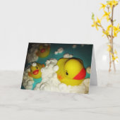 Carte d'anniversaire "Splish—Splash" (Fleur jaune)