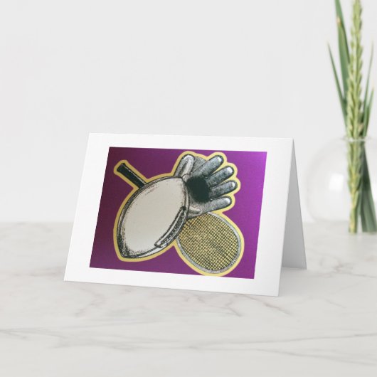 CARTE D'ANNIVERSAIRE SPORTIVE POUR LE PETIT GARÇON (Devant)