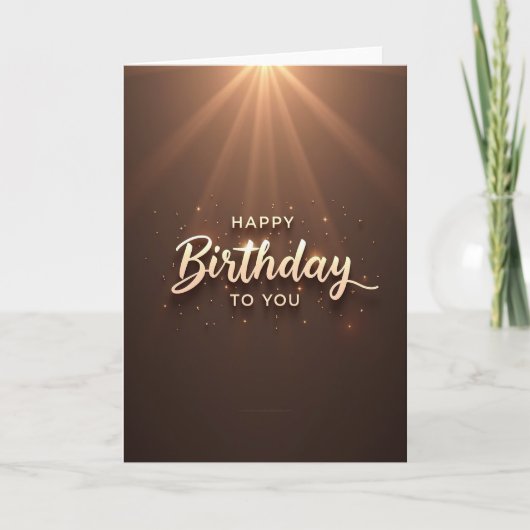 Carte d'anniversaire Spotlight (Devant)