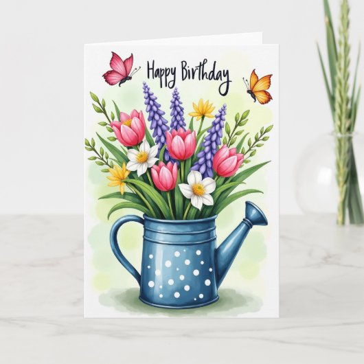 Carte d'anniversaire Spring Blooms (Devant)