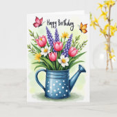 Carte d'anniversaire Spring Blooms (Fleur jaune)