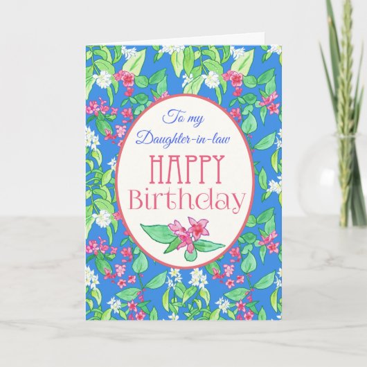 Carte d'anniversaire Spring Blossoms pour belle-fi (Devant)