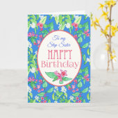 Carte d'anniversaire Spring Blossoms pour Step-Sis (Fleur jaune)