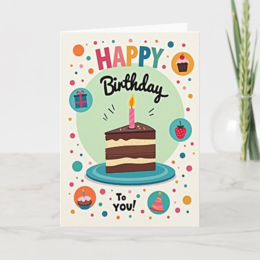 Carte d'anniversaire Sprinkles (Devant)