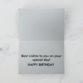 Carte d'anniversaire squelette de moto (Intérieur)