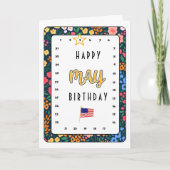 Carte d'anniversaire Star May Move interactive (Devant)