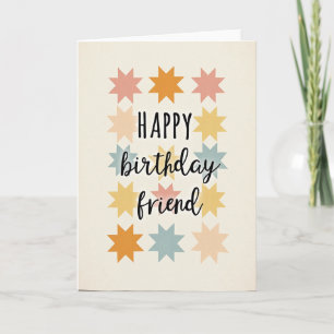 Carte d'anniversaire Starburst Friends