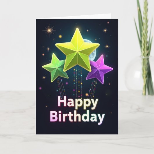 Carte d'anniversaire Stardust (Devant)