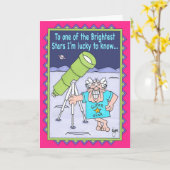 Carte d'anniversaire STARGAZER (Fleur jaune)