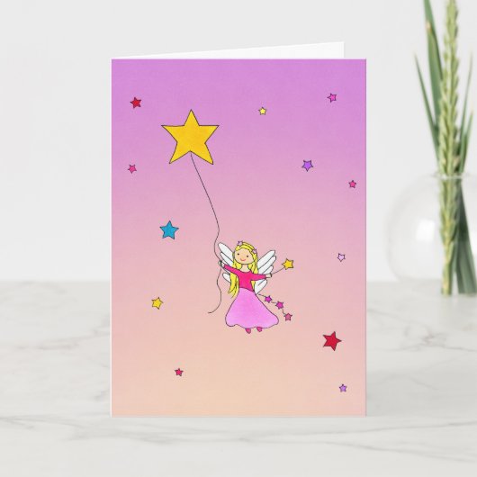 Carte d'anniversaire Starlight et Magic (Devant)