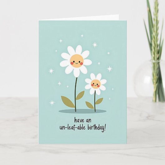 Carte d'anniversaire Starry Bloom (Devant)