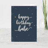 Carte d'anniversaire Starry Script (Devant)