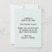 Carte d'anniversaire Starry Sky First (Dos)