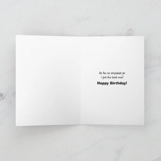Carte d'anniversaire Stepdad (Intérieur)