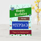 Carte d'anniversaire Stepdad (Fleur jaune)