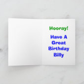 Carte d'anniversaire Stick Boy (Intérieur)