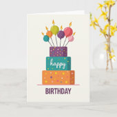 Carte d'anniversaire stratifiée douce (Fleur jaune)