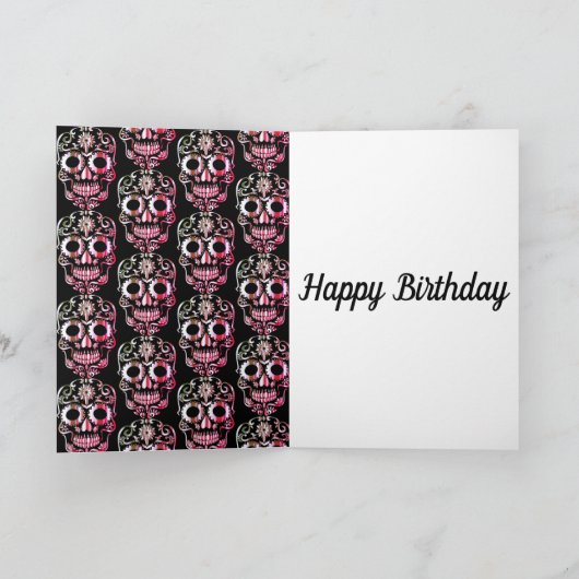 Carte d'anniversaire stylé (Intérieur)