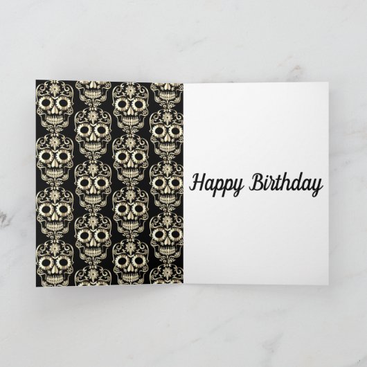 Carte d'anniversaire stylé (Intérieur)