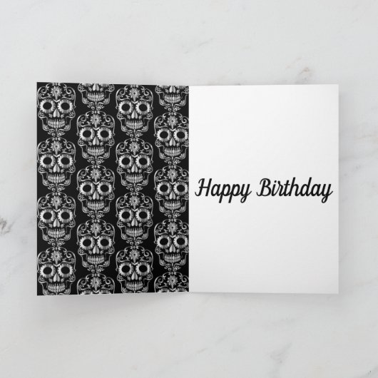 Carte d'anniversaire stylé (Intérieur)
