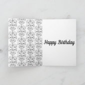 Carte d'anniversaire stylé (Intérieur)