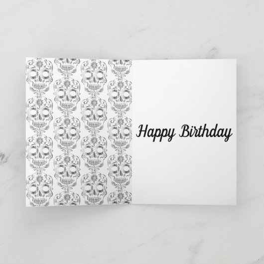 Carte d'anniversaire stylé (Intérieur)