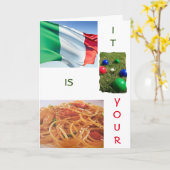 CARTE D'ANNIVERSAIRE "STYLE ITALIEN" TOTALEMENT AM (Fleur jaune)