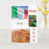 CARTE D'ANNIVERSAIRE "STYLE ITALIEN" TOTALEMENT AM (Fleur jaune)