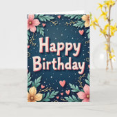 Carte d'anniversaire Styled Bloom (Fleur jaune)