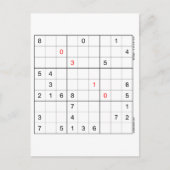 Carte d'anniversaire Sudoku 03-10 (Devant)