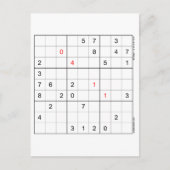 Carte d'anniversaire Sudoku 04-11 (Devant)