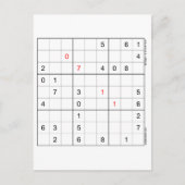 Carte d'anniversaire Sudoku 07-11 (Devant)