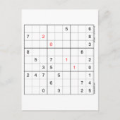 Carte d'anniversaire Sudoku 20-11 (Devant)