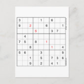 Carte d'anniversaire Sudoku 25-11 (Devant)