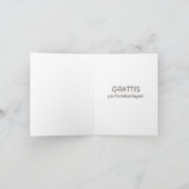 Carte d'anniversaire suédoise - Grattis på födelse (Intérieur)