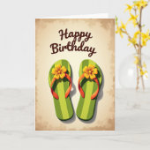Carte d'anniversaire Summer Bloom (Fleur jaune)