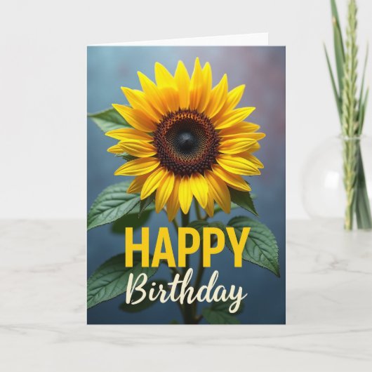 Carte d'anniversaire Sun Bloom (Devant)