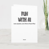 Carte d'anniversaire | Sundae crème glacée lunaire (Dos)