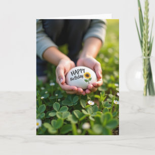 Carte d'anniversaire Sunflower Hands