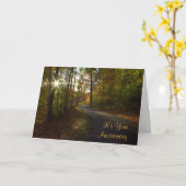 Carte d'anniversaire Sunlit Path (Fleur jaune)