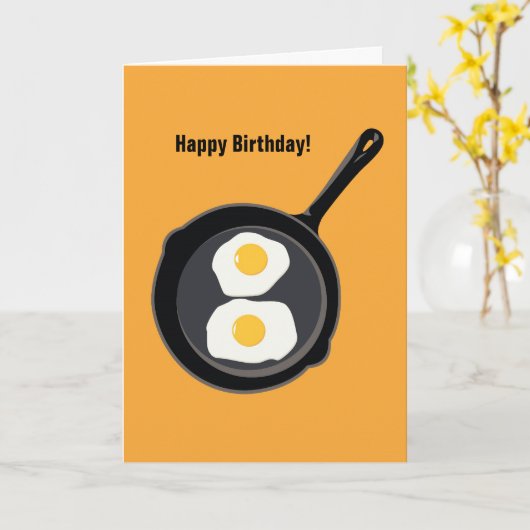 Carte d'anniversaire Sunny Side Up (Fleur jaune)